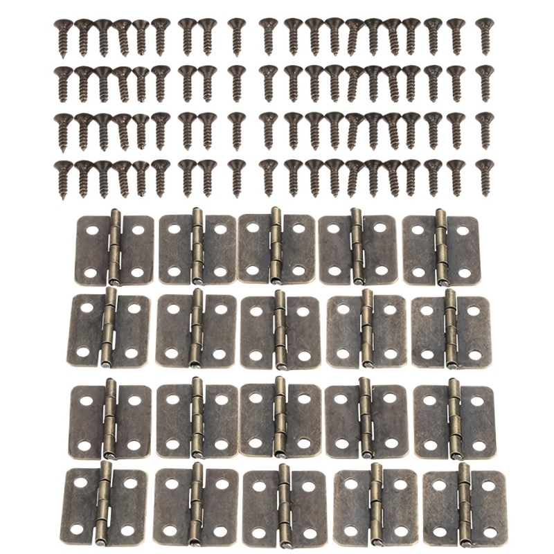 Furniture Hardware And Fittings - 20 Peças Dobradiças Decorativas Pequenas para