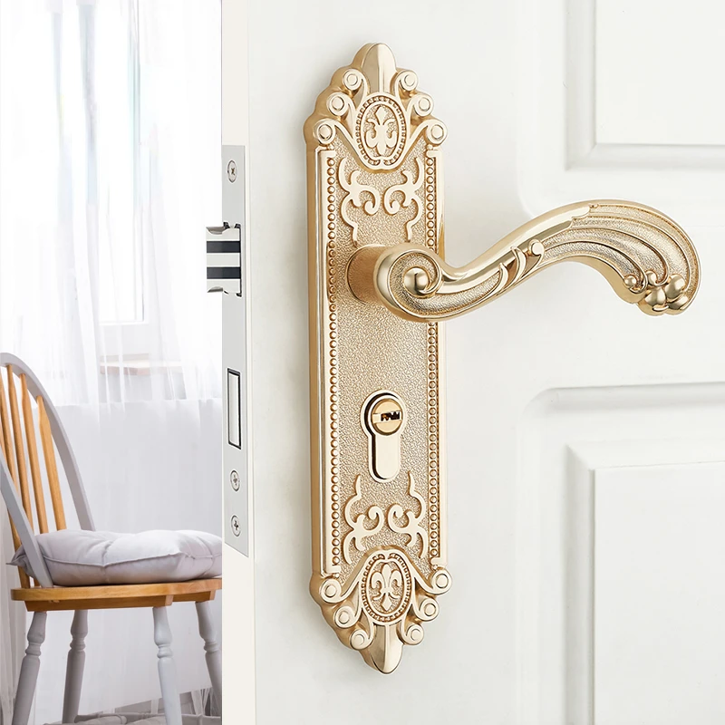 Furniture Hardware And Fittings - Maçaneta de Porta Interna Europeia Silenciosa