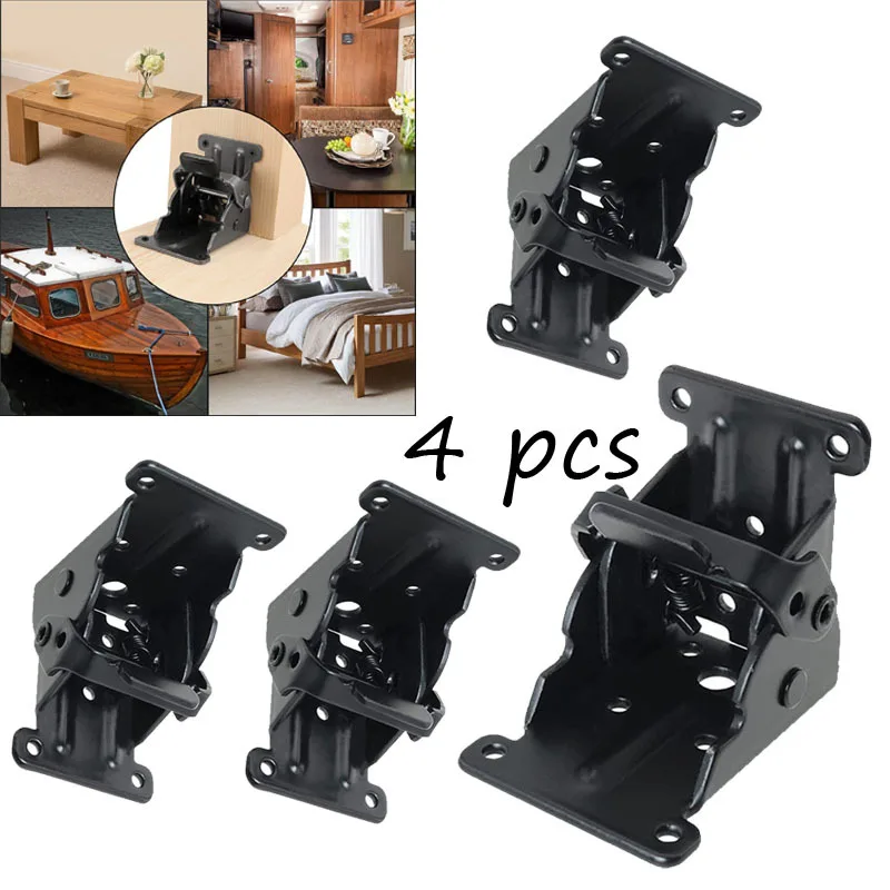Furniture Hardware And Fittings - 4 pçs ferro dobrável suporte quadro
