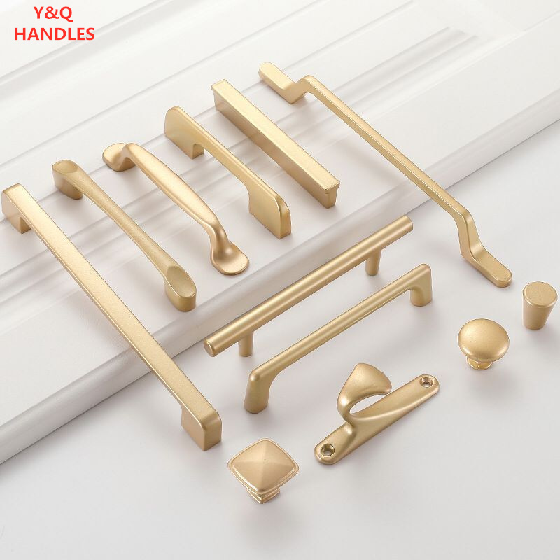 Furniture Hardware Nut - Golden alças para porta e gaveta,