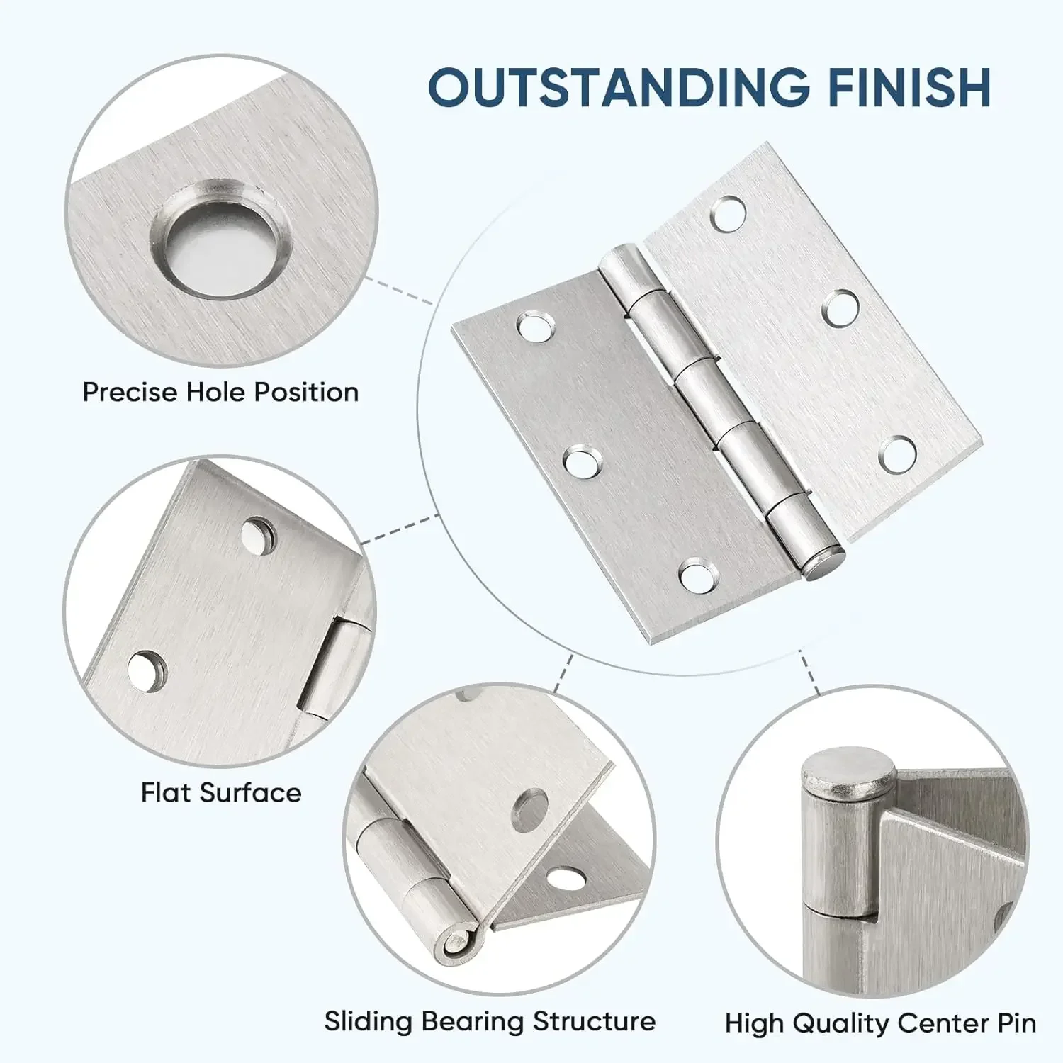 1-4 Polegada dobradiças de por - Furniture Hardware And Fittings avaliação e preço