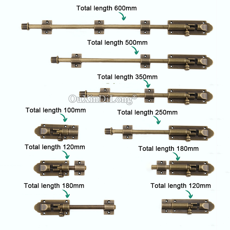 5 peças de fechos de porta e j - Barrel Bolt Slide avaliação e preço