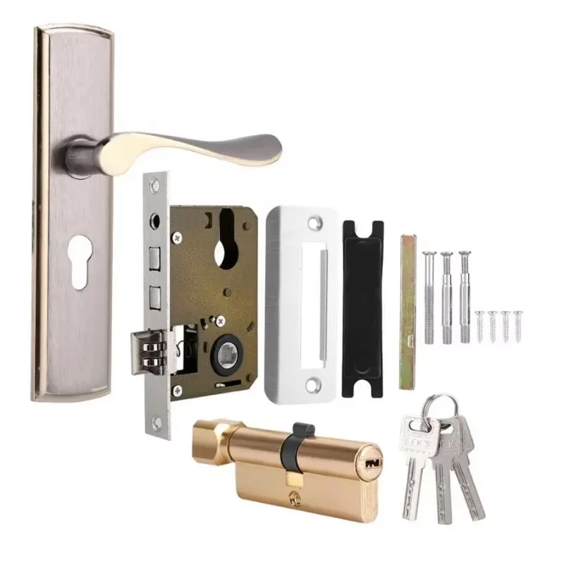 Silencioso Porta Handle Lock p - Furniture Hardware Decorative avaliação e preço