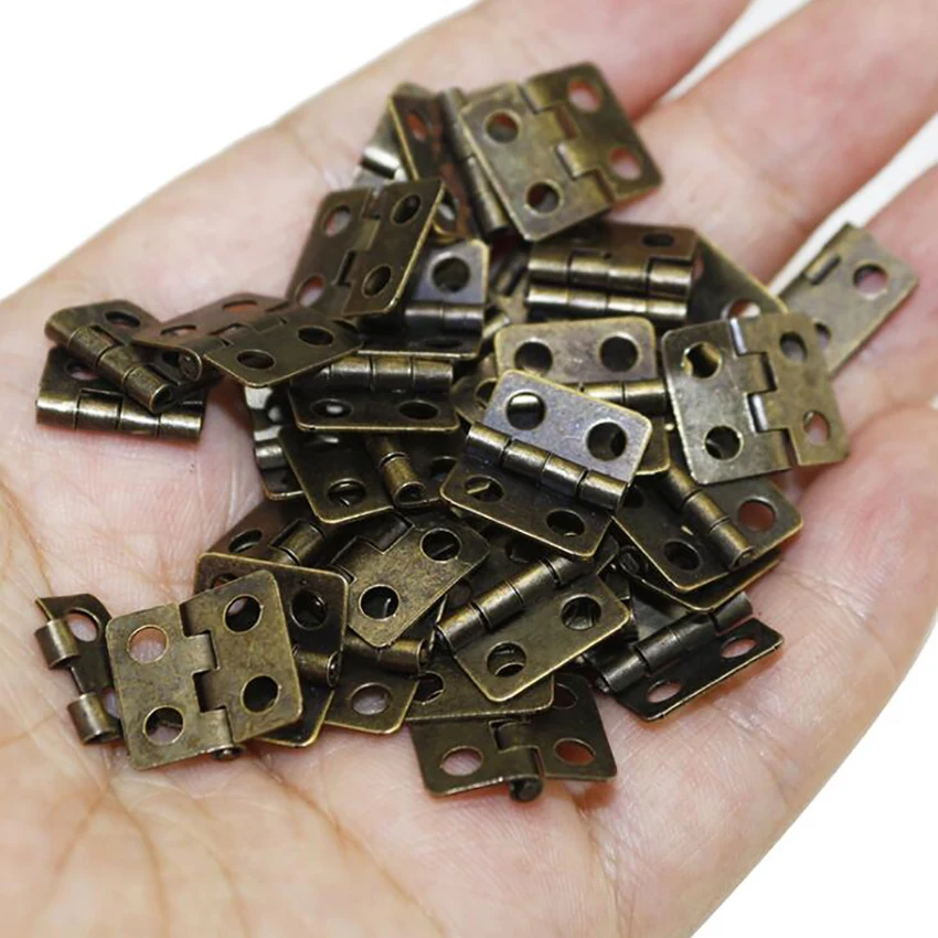 20 pçs/lote dobradiças de ferr - Furniture Hardware Replacement Parts avaliação e preço
