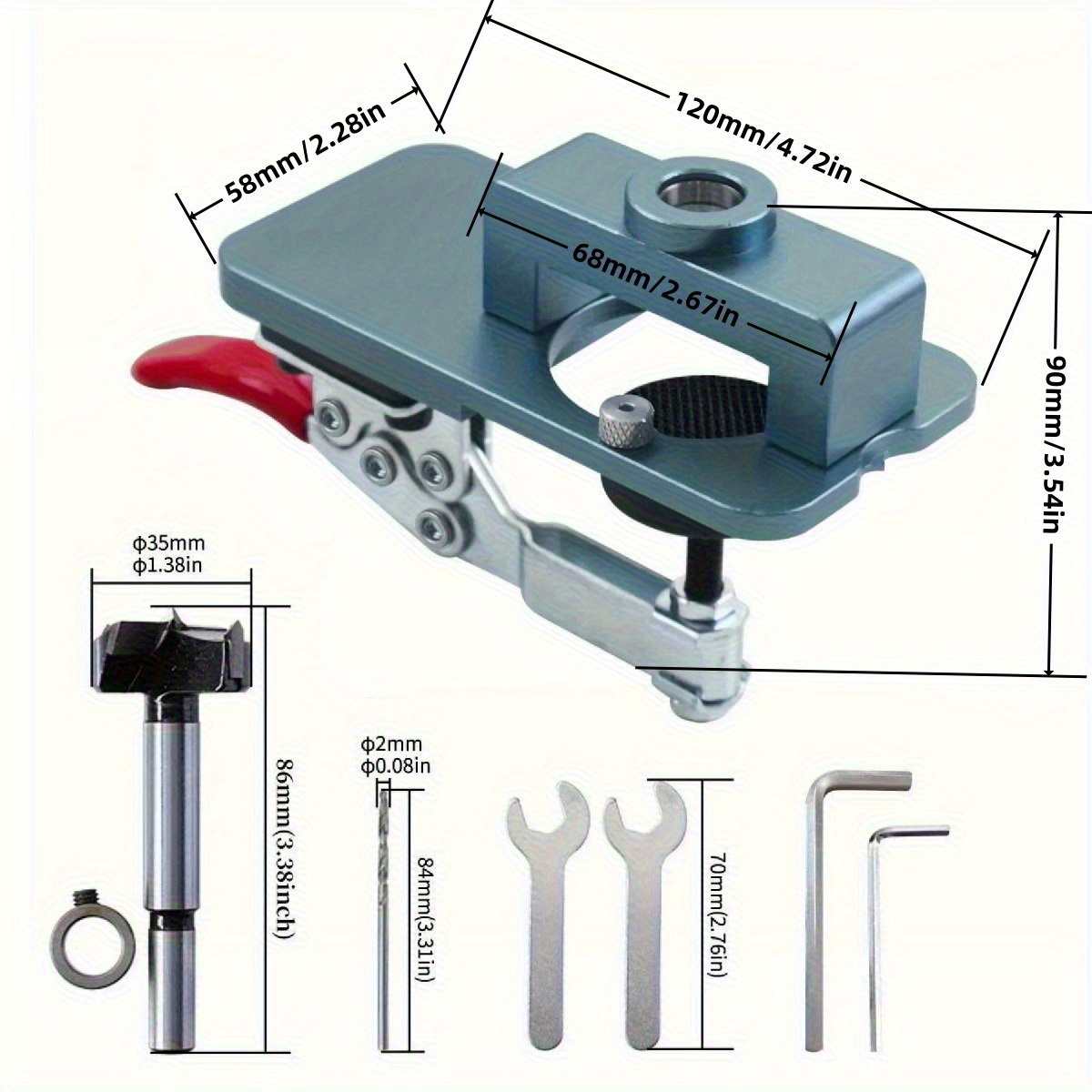 Gabarito de dobradiça de 35mm- - Furniture Hardware Replacement Parts avaliação e preço