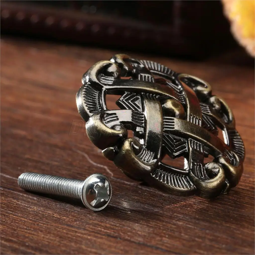 Bowarepro-puxador retrô oco de - Furniture Hardware Nut avaliação e preço