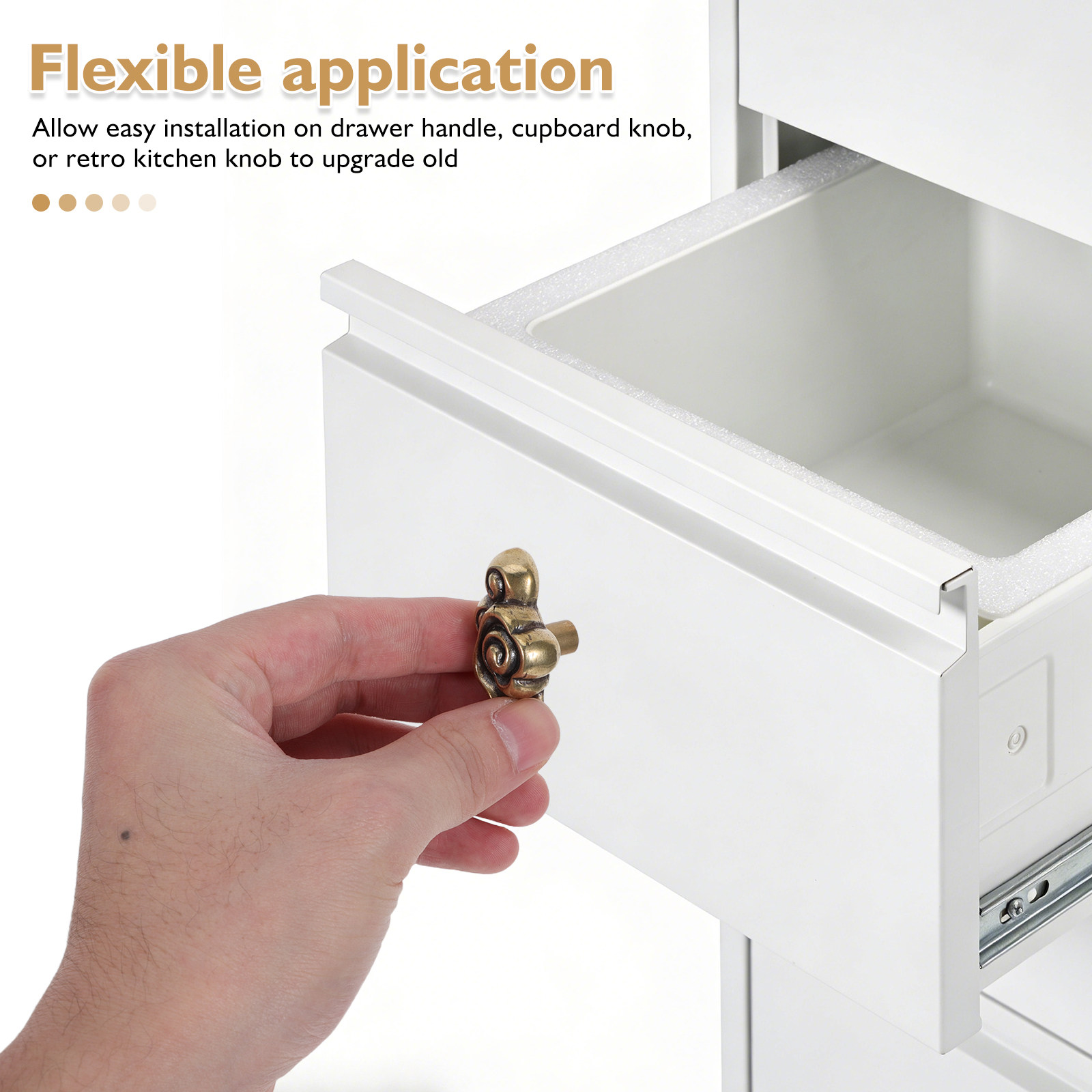 Puxador de gaveta decorativo e - Furniture Hardware Decorative avaliação e preço