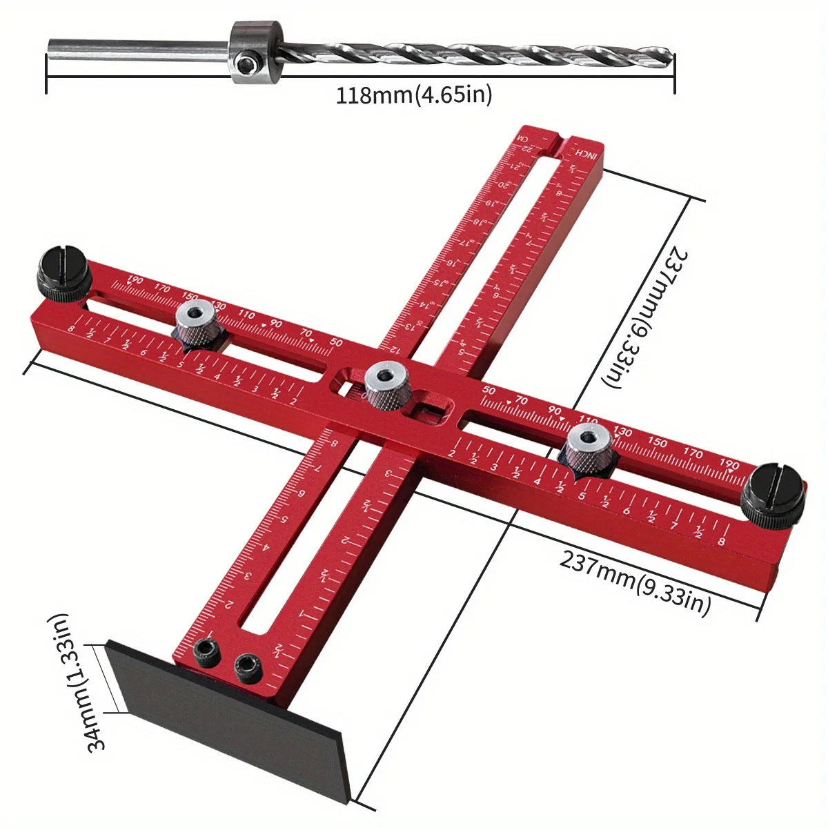 Gabarito de alumínio para maça - Furniture Hardware Nut avaliação e preço