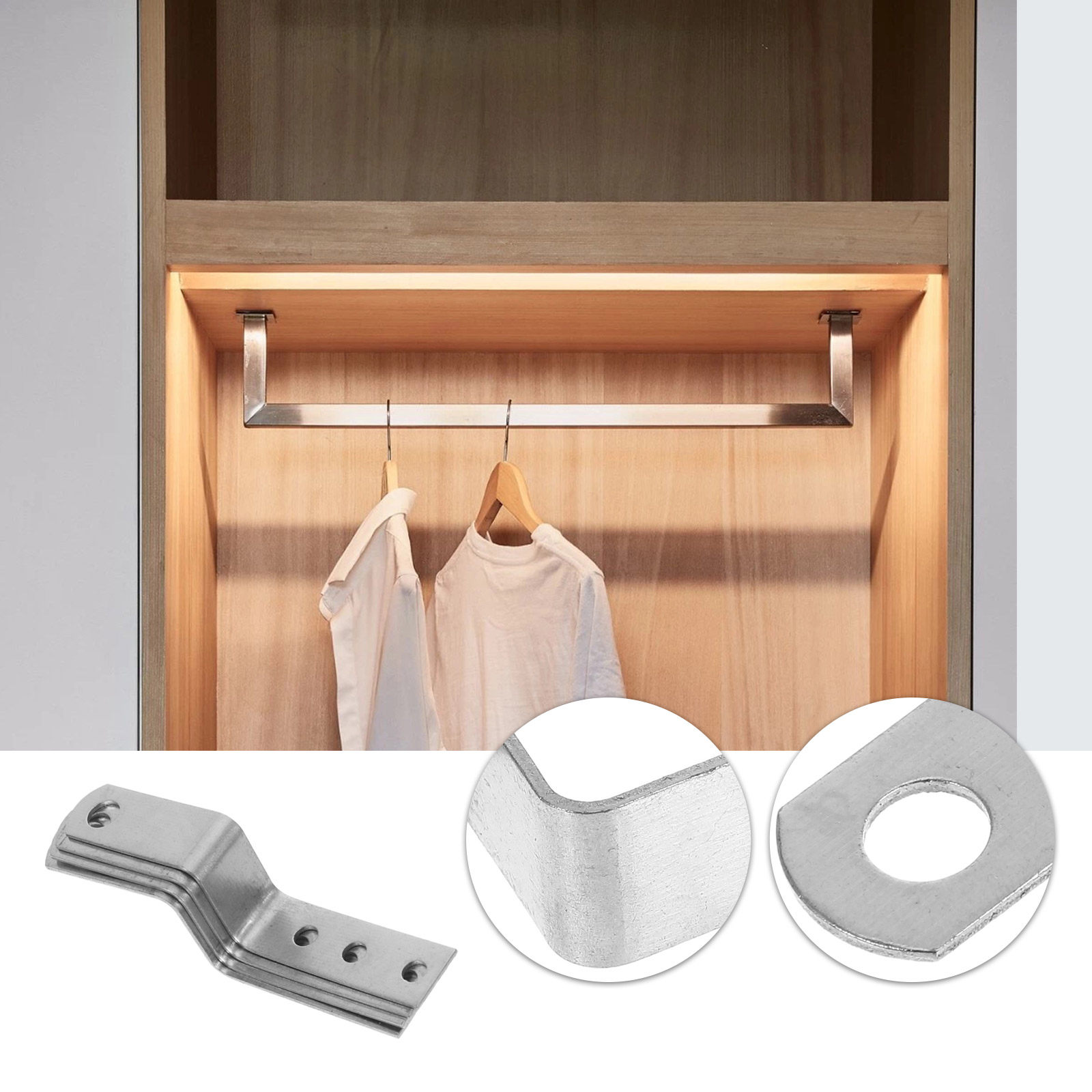 4 unidades de suportes para fe - Furniture Hardware Photos avaliação e preço